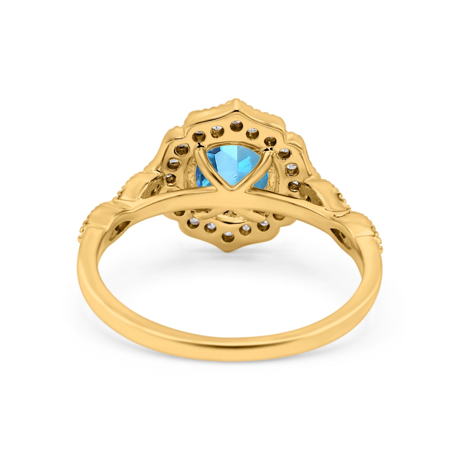14K Gold 1.42ct Art Deco Round 7mm G SI Diamond Engagement Wedding Ring for Women - Elegant Vintage Bridal Jewelry for Proposals, Anniversaries & Special Occasions
