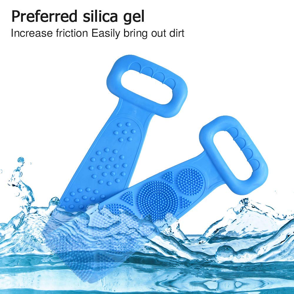 RIGJAK Dual-Sided Body Scrubber - Exfoliating Shower Brush for Men & Women - Perfect for Dead Skin Removal & Deep Cleaning