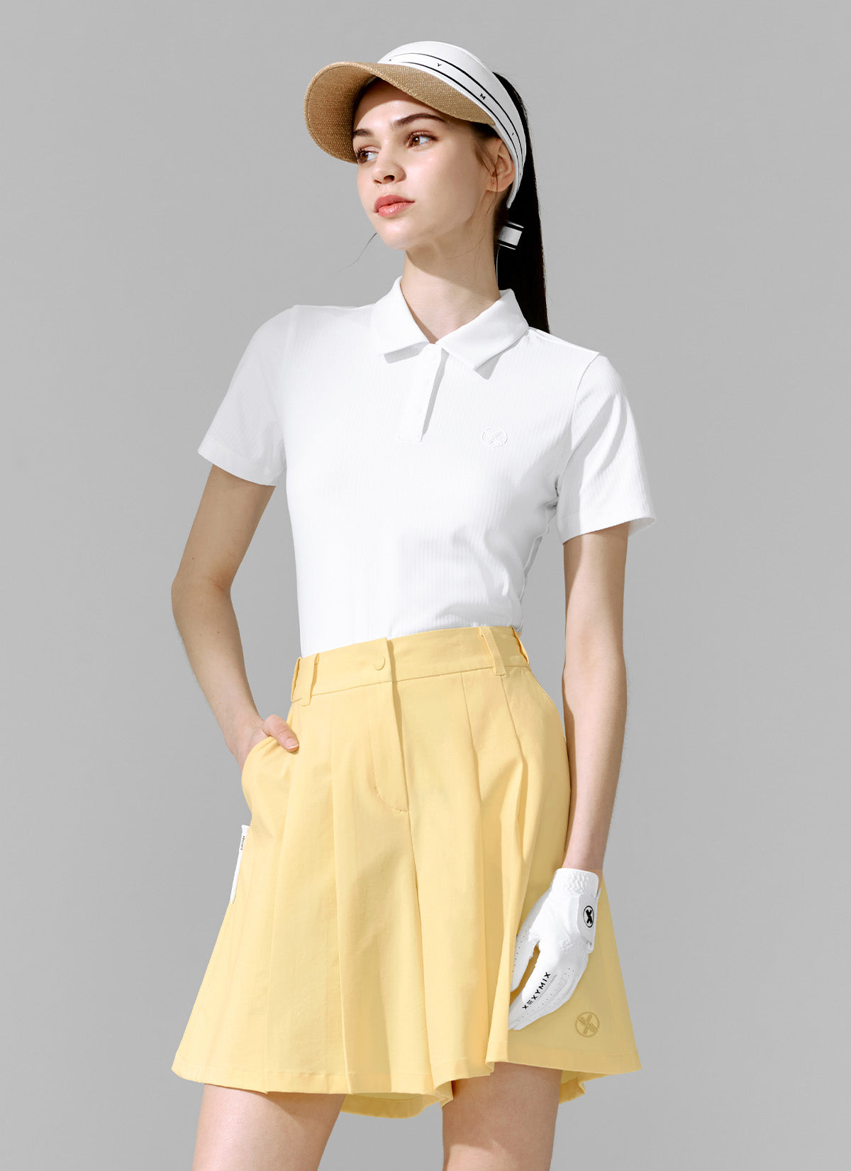 Men's Ribbed Polo Short Sleeve Shirt - Comfortable Stretch Cotton Blend for Casual Wear - Perfect for Golf, Office & Summer Outings