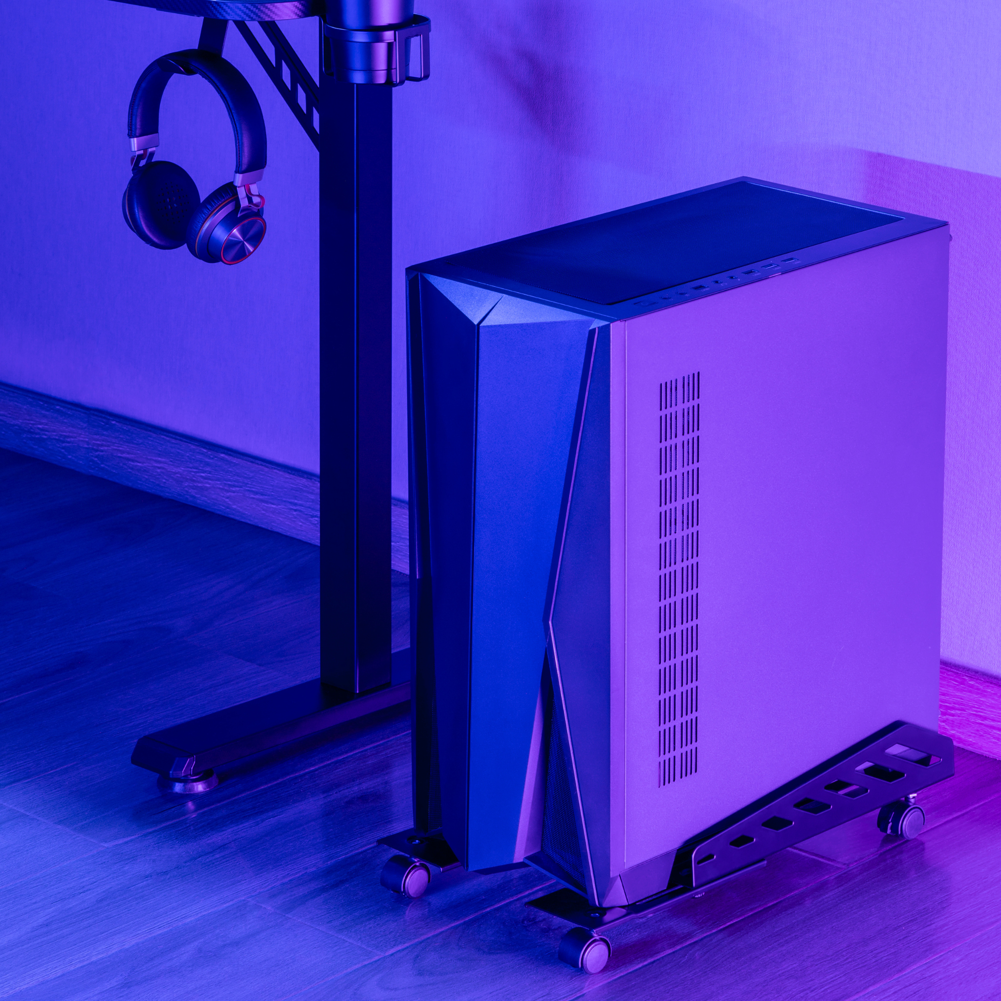 Heavy Duty CPU Trolley Cart - Portable Computer Case Transport with Wheels for Office, Data Center & IT Equipment Moving
