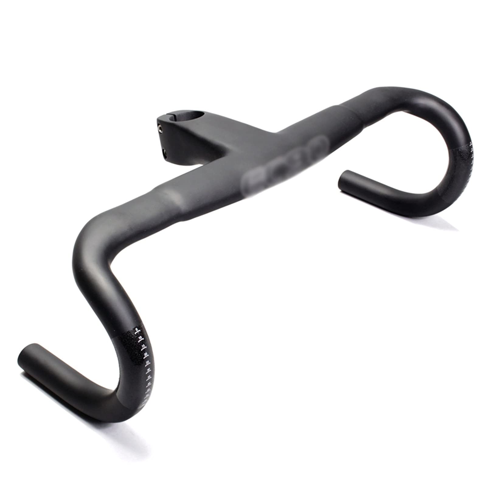 JieLuoTE Carbon Fiber Integrated Road Bike Handlebar - Lightweight Aero Road Cycling Handlebar for Racing & Performance Bikes | Perfect for Road Racing, Triathlon & Endurance Cycling
