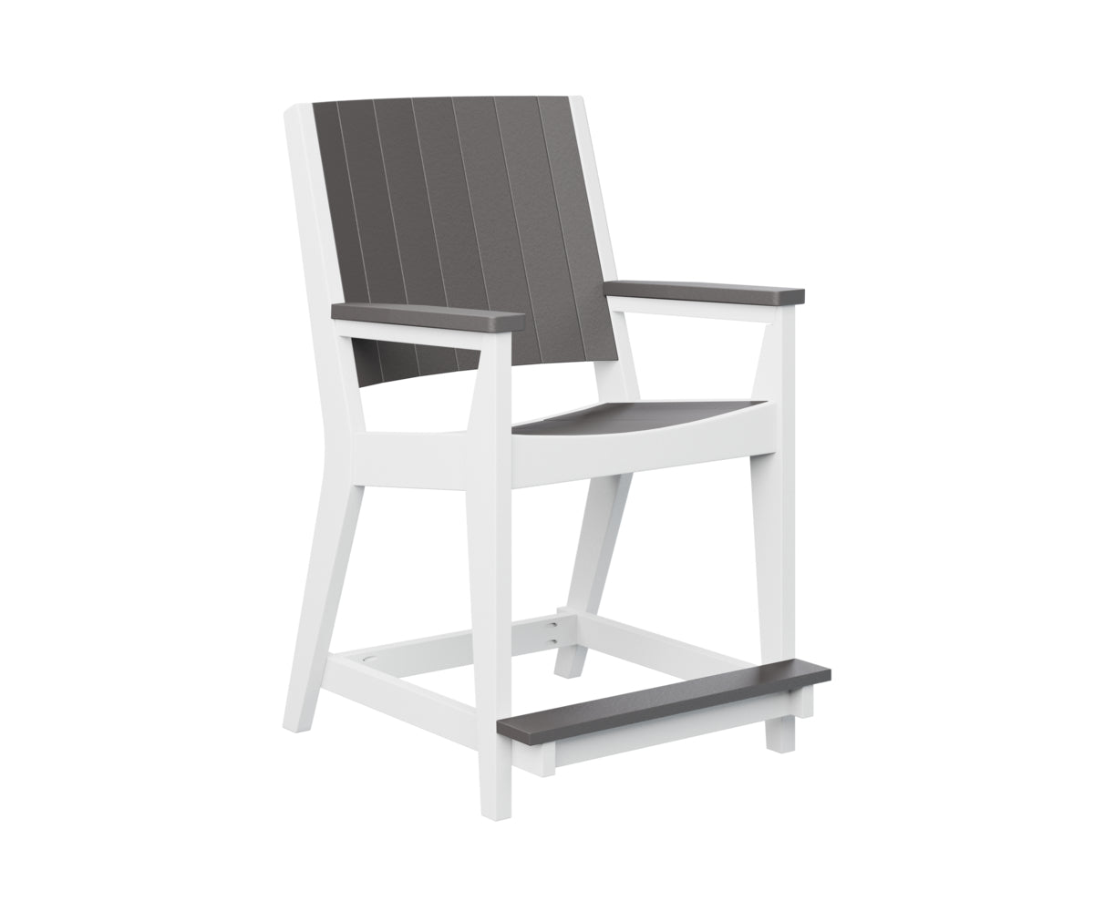 Berlin Gardens Mayhew Chat Counter Chair - Stylish Bar Stool for Kitchen Island, Breakfast Nook & Home Decor - Durable Indoor/Outdoor Use