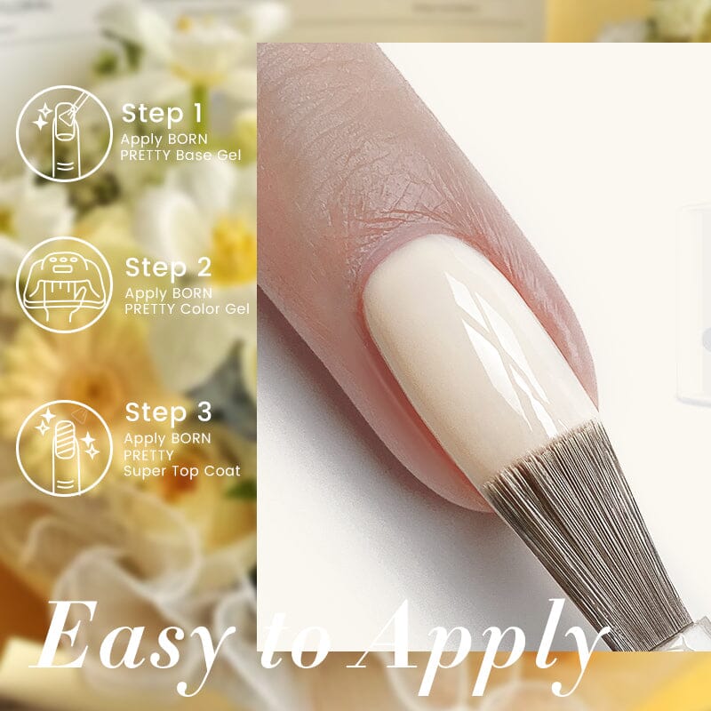 Silky White Series Color Gel Polish CG013 - 10ml Nail Polish for Manicure & Pedicure - Long Lasting & High Gloss Finish - Perfect for Home & Salon Use