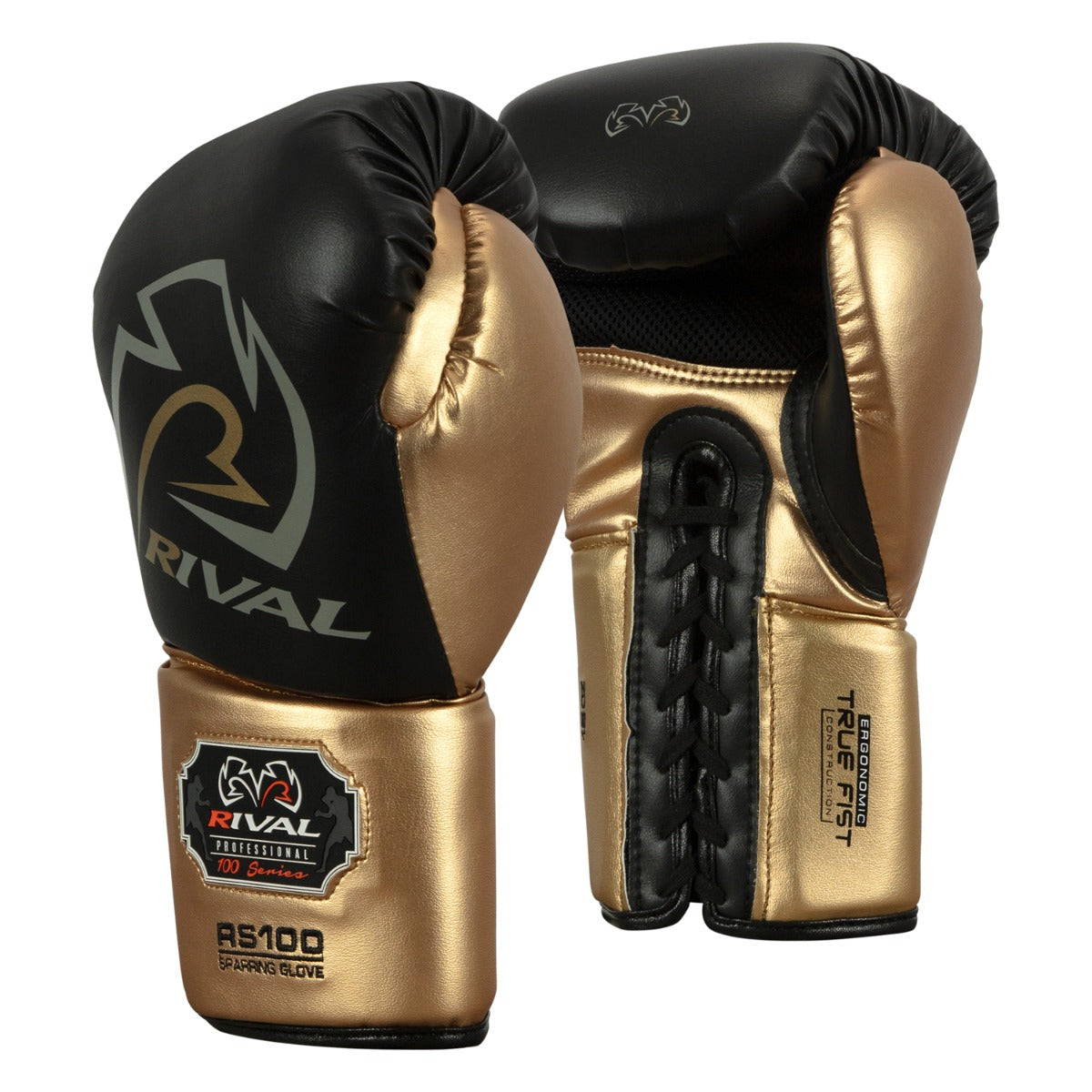 Rival Boxing 100 Series Lace Sparring Boxing Gloves - Professional Training Gloves for Men & Women - Perfect for Boxing, MMA, Kickboxing & Gym Workouts