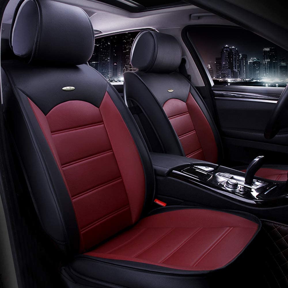Premium PU Leather Car Seat Covers for GMC Acadia - Durable Faux Leatherette Front Seat Protectors | Perfect for Daily Commuting, Road Trips & Interior Protection