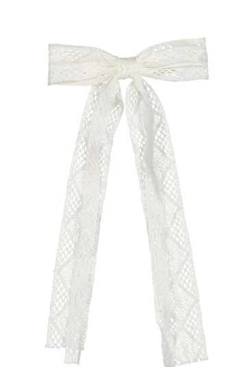 Elegant Knot Lace Ribbon Bow - Adjustable Hair Accessory for Women & Girls | Perfect for Weddings, Parties & Everyday Styling