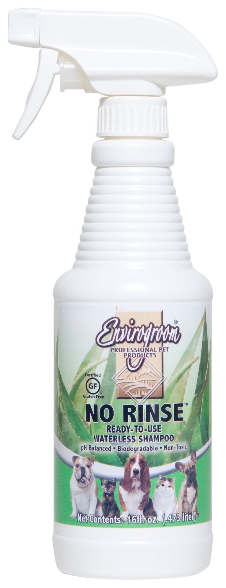Envirogroom No Rinse Waterless Shampoo for Dogs & Cats - Gentle Waterless Pet Shampoo for Quick Cleaning Between Baths | Perfect for Travel, Camping & Post-Vet Visits