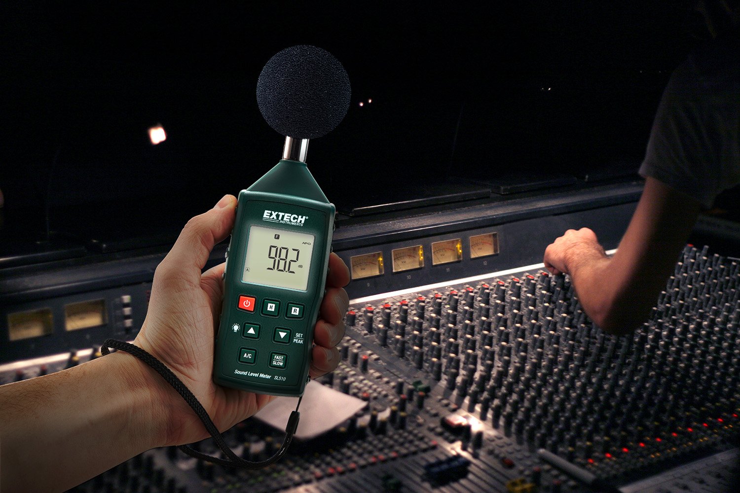Extech SL510 Digital Sound Level Meter - Professional Noise Measurement Device for Home, Office & Industrial Use