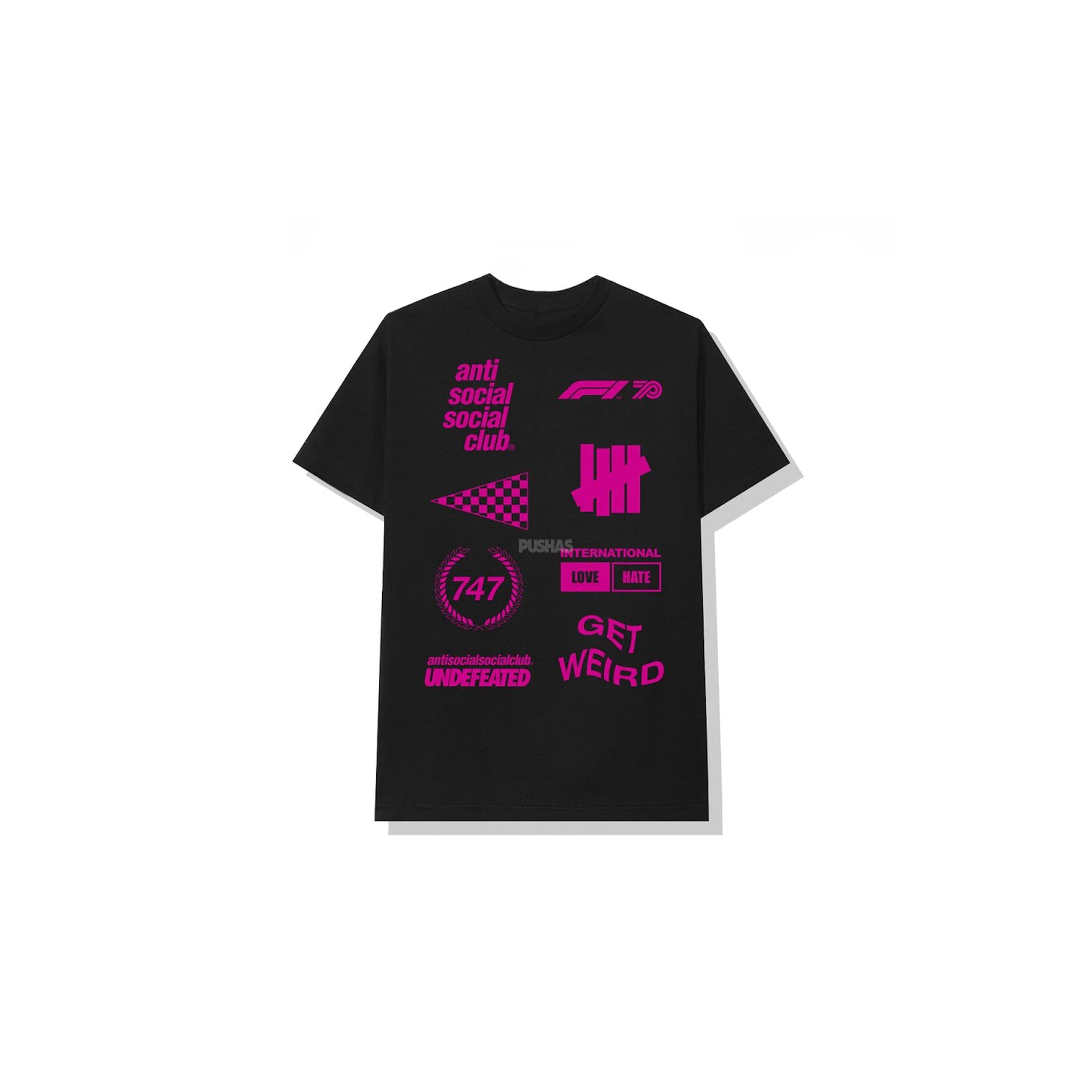 Anti Social Social Club x UNDFTD x F1 Collaboration Black T-Shirt (2020) - Streetwear Fashion for Casual Wear & Urban Lifestyle