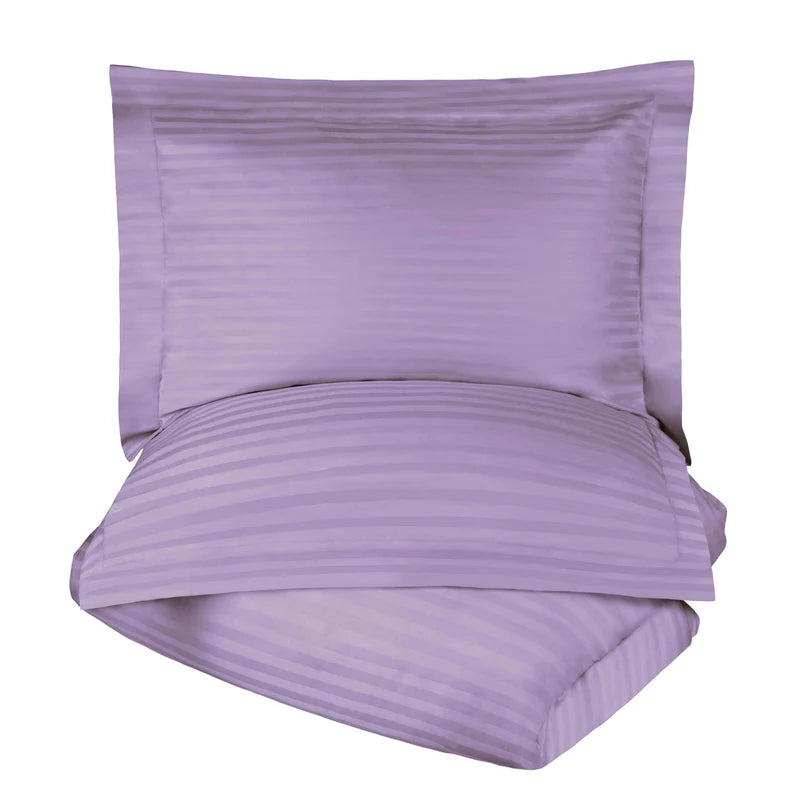 Premium Egyptian Cotton 300 Thread Count Duvet Cover Set - Soft Luxury Bedding for Master Bedroom & Guest Room (Queen/King Size) | Breathable & Wrinkle-Resistant for All-Season Comfort