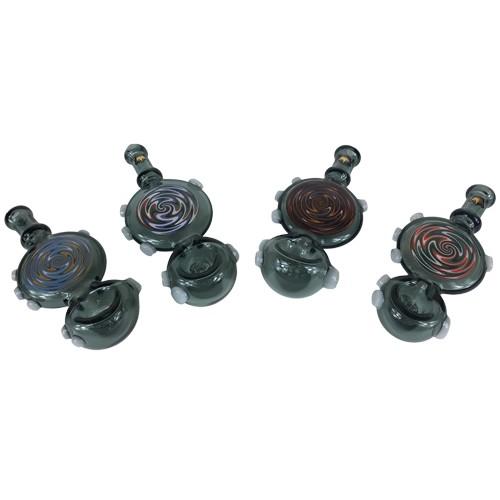 Premium Hypnosis Spoon Pipe with Built-in Glass Screen - Perfect for Dry Herbs & Aromatherapy Use
