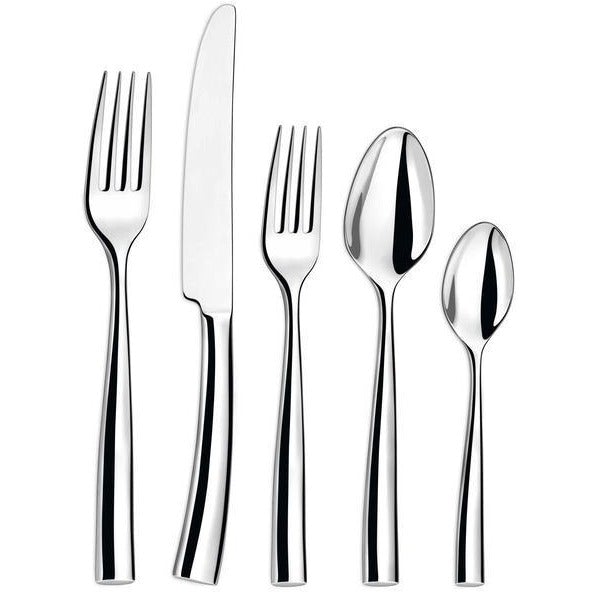 Silhouette 5-Piece Dinnerware Set - Elegant Porcelain Plates, Bowls & Cups for Formal Dining, Entertaining & Special Occasions