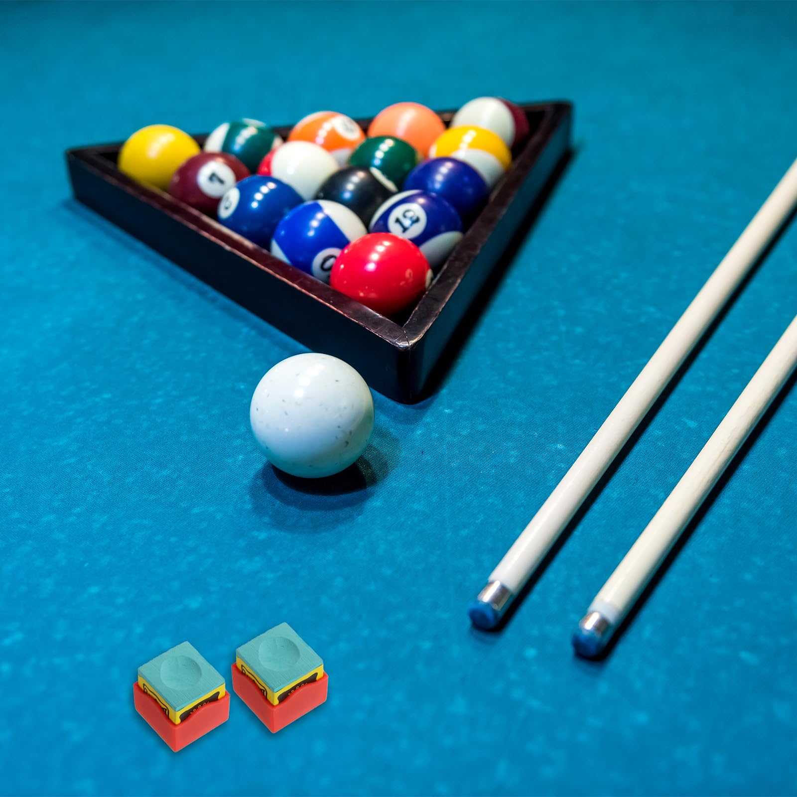 PATIKIL Portable Pool Chalk Holder - Billiard Cue Chalk Storage Case for Pool Table Accessories | Perfect for Home Game Rooms, Bars & Professional Billiard Tournaments