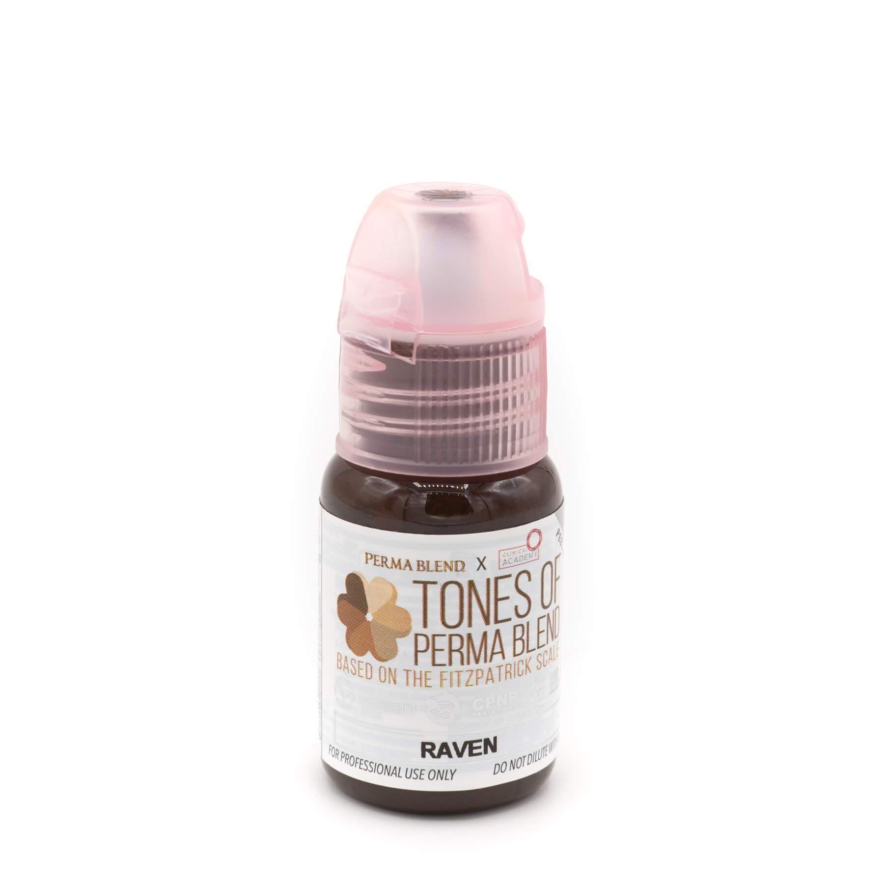 Perma Blend Tones Set 3 Raven Pigment - Professional Tattoo Ink for Dark Skin Tones | Perfect for Tattoo Artists & Permanent Makeup | Studio & Home Use