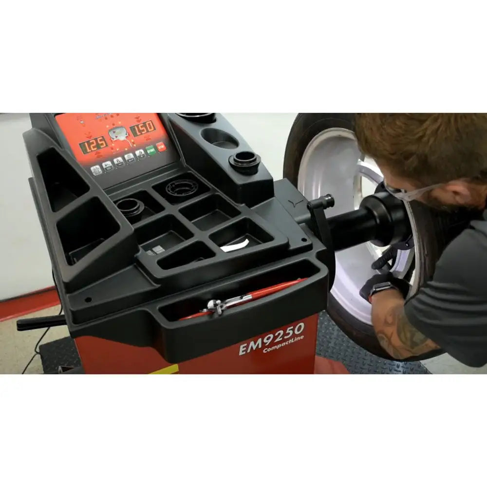 Corghi EM9250 CompactLine Wheel Balancer - Professional Tire Balancing Machine for Auto Shops & Garages - Perfect for Cars, Trucks & Motorcycles
