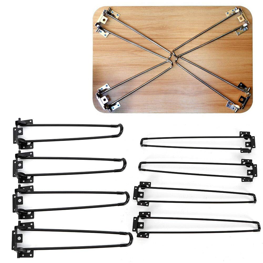 Heavy Duty Black Hairpin Table Legs 13.85-18.5