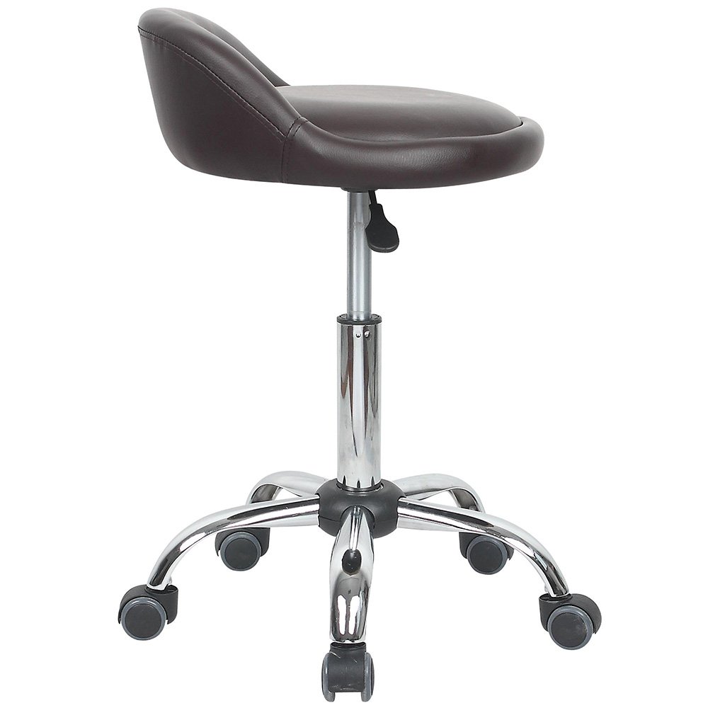 Juno Adjustable Height Massage Stool with Wheels - Portable & Ergonomic Design for Home, Office, and Spa Relaxation