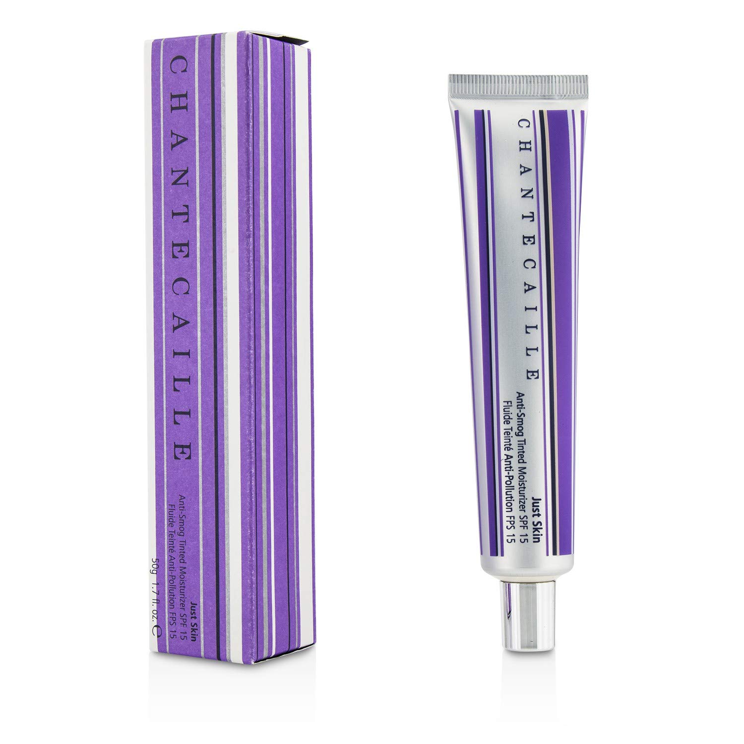 Chantecaille Just Skin Anti-Smog Tinted Moisturizer SPF 15 - Lightweight Foundation with Sun Protection - Tan Shade - 50g/1.7oz - Perfect for Daily Wear & Pollution Protection