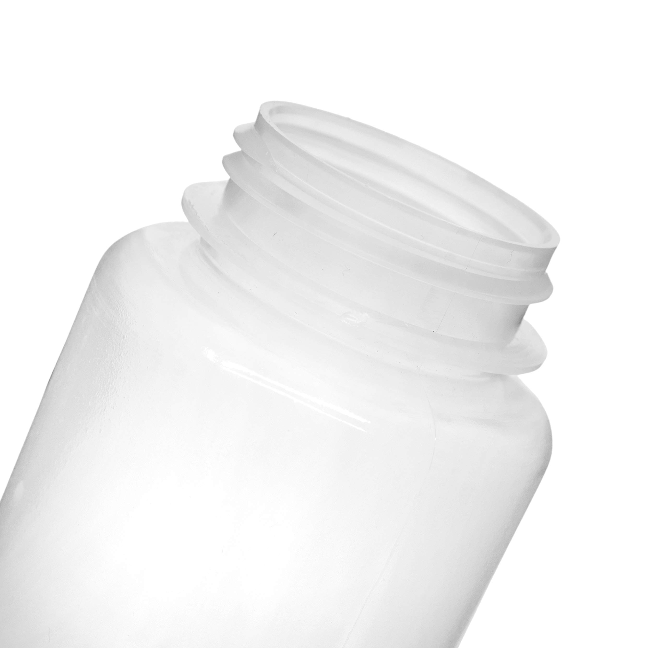 EISCO 12-Pack 500ml Reagent Bottles - Wide Mouth Screw Cap, Durable Polypropylene, Translucent Lab Bottles for Chemistry Experiments & Science Classrooms