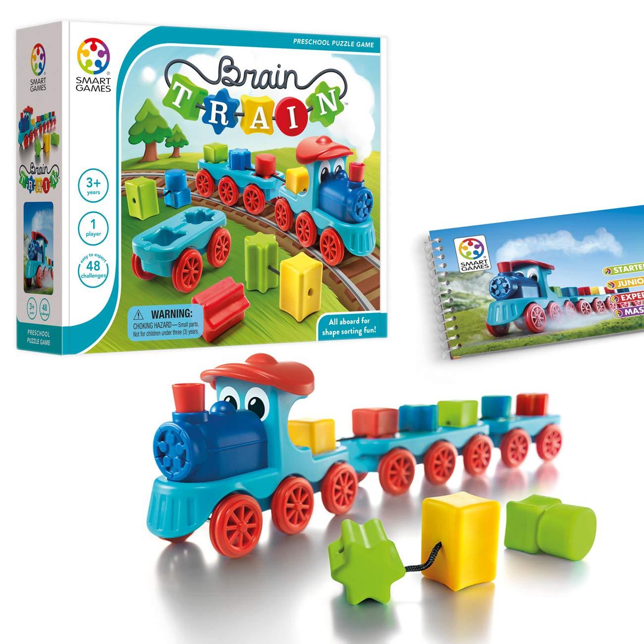 Brain Train Board Game - Fun Puzzle & Brain Teaser for Family Game Night | Enhance Memory & Logic Skills