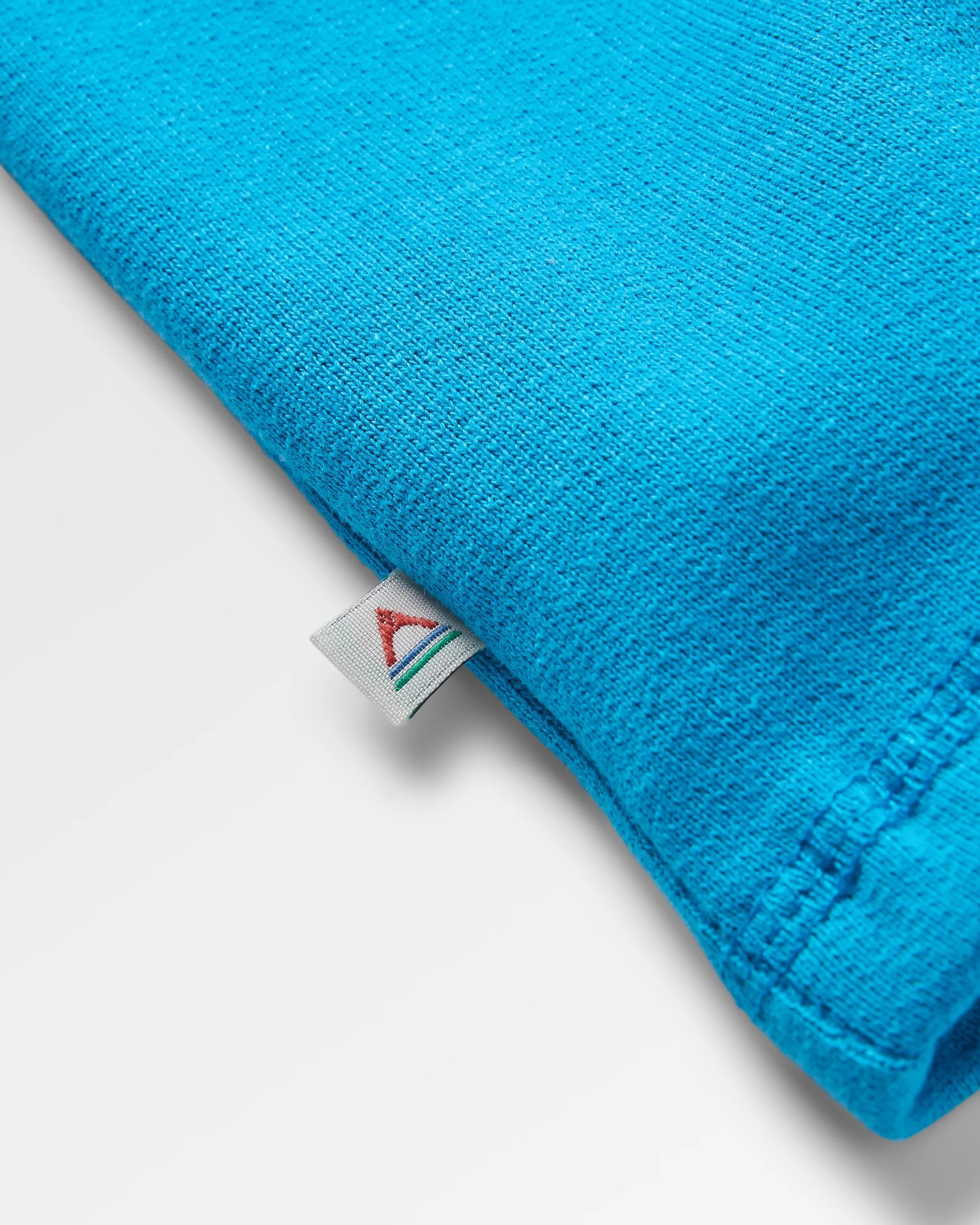 Sunburst Recycled Cotton Sweatshirt - Eco-Friendly Blue Pool Color | Casual Wear, Outdoor Activities & Sustainable Fashion