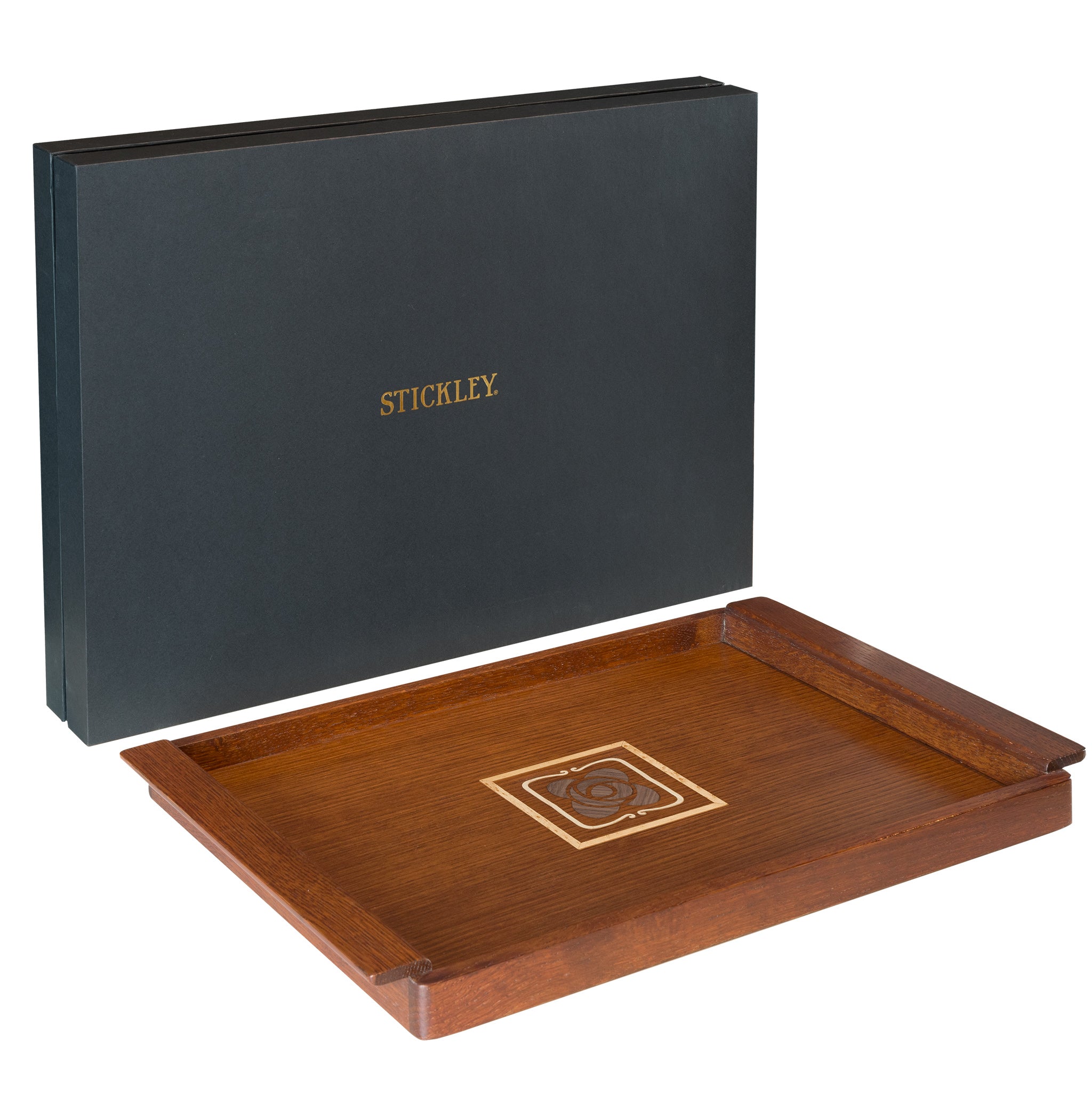 Mission Rose Serving Tray - Elegant Wooden Tray for Coffee, Breakfast, and Home Decor | Perfect for Dining, Entertaining, and Gift Giving