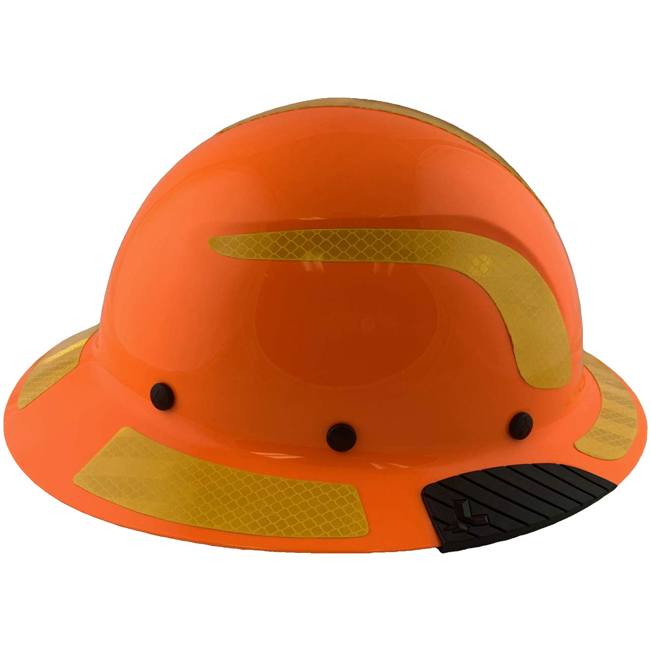 Fiberglass Composite Full Brim Safety Helmet - ANSI Certified Hi-Viz Orange Hard Hat with Reflective Decals & Tote Bag - Ideal for Construction, Industrial Work & Outdoor Safety