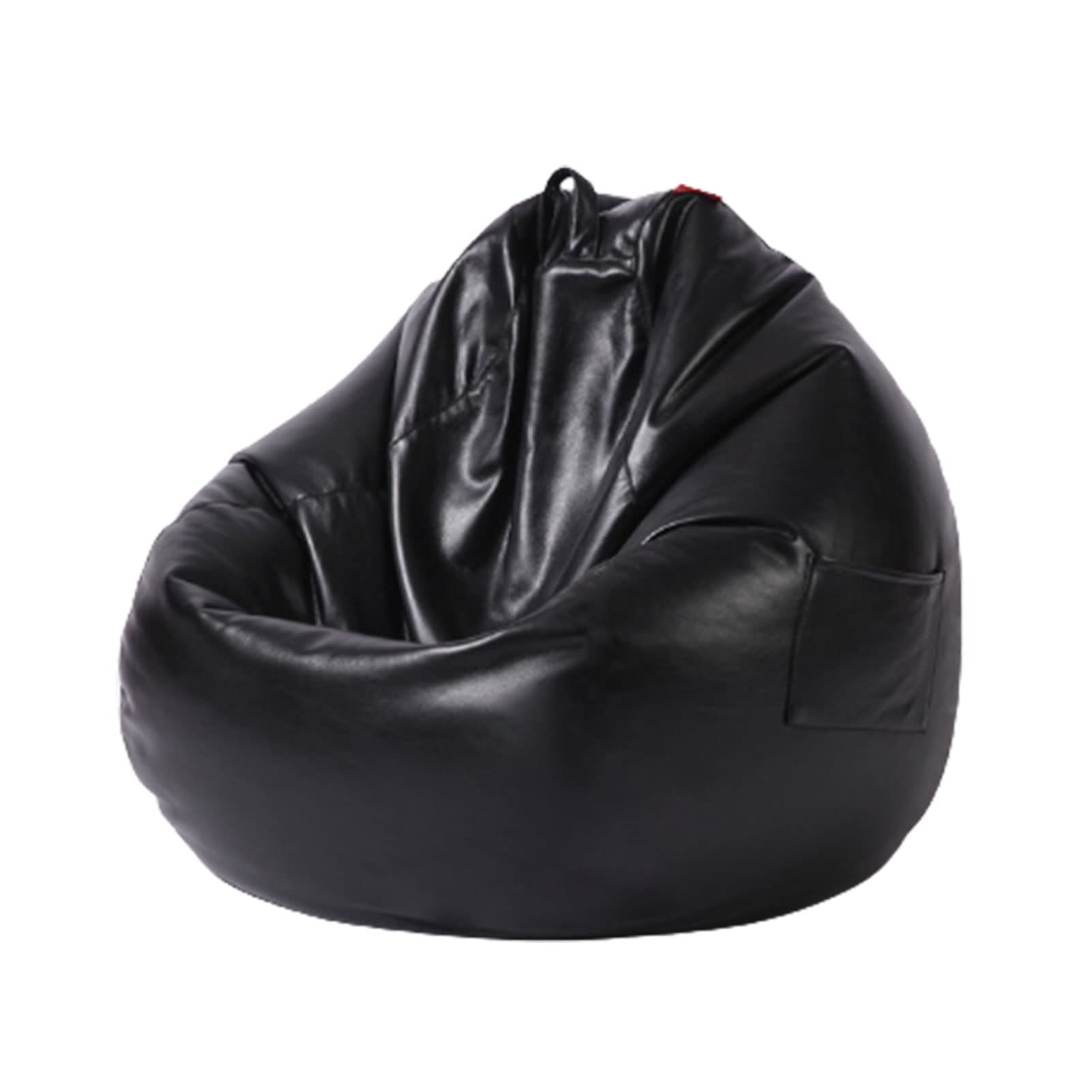 QFFA PU Leather Bean Bag Chair Cover - No Filler, Comfortable Leisure Sofa for Living Room, Tatami, Multi-Functional (100x120cm) - Perfect for Adults, Teens & Kids - Great for Lounging, Gaming & Relaxation