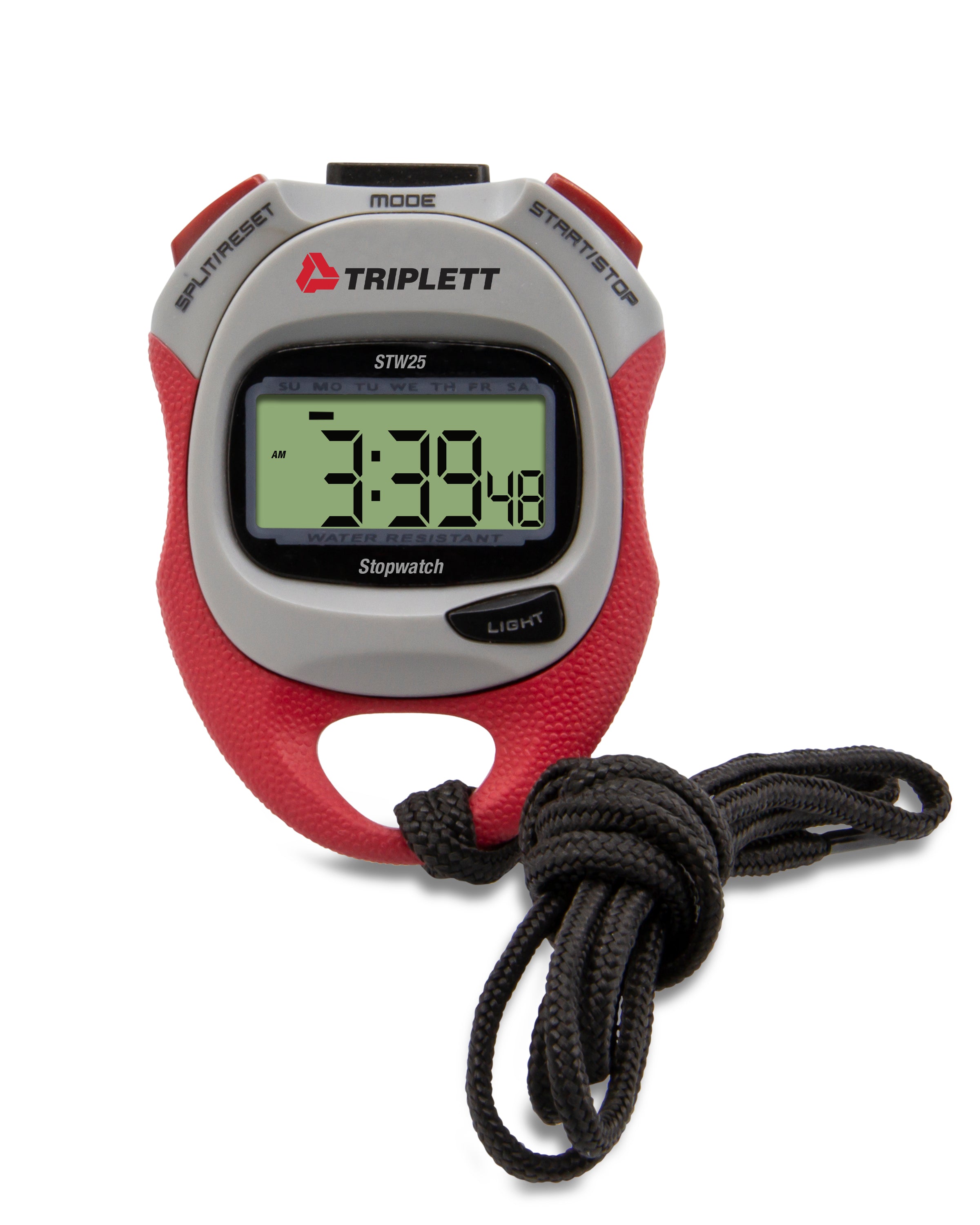 STW25 Digital Stopwatch with Clock and Calendar - High Precision Timer for Sports, Fitness, and Classroom Activities