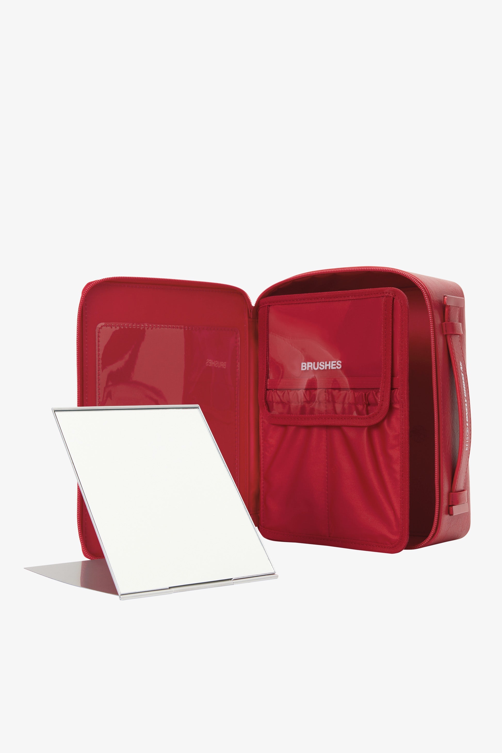 Text Me Red Cosmetic Makeup Travel Case - Perfect for Organizing Beauty Essentials On The Go