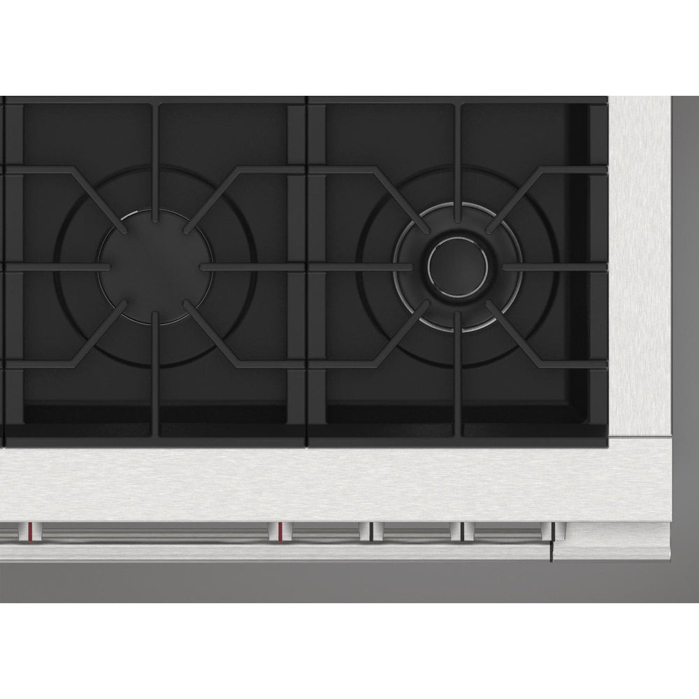 Fulgor Milano 36-inch 400 Series Accento Dual Fuel Range - Stainless Steel (F4PDF366S1) | Professional Gas & Electric Stove for Modern Kitchens