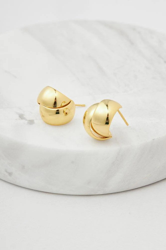 Zafino Jessie Elegant Dangle Earrings for Women - Trendy Gold Hoop Earrings for Daily Wear & Special Occasions