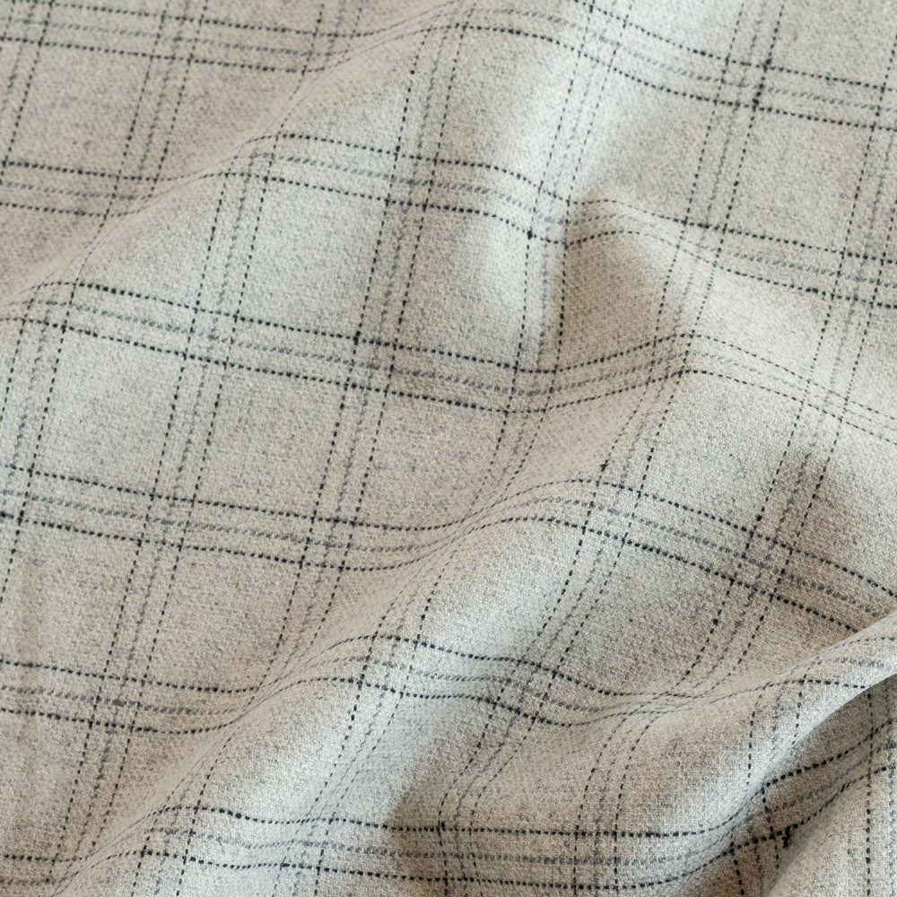 Premium Dorset Plaid Fabric - Light Grey Tartan Pattern for DIY Crafts, Home Decor & Fashion Accessories | Perfect for Sewing, Upholstery & Seasonal Projects