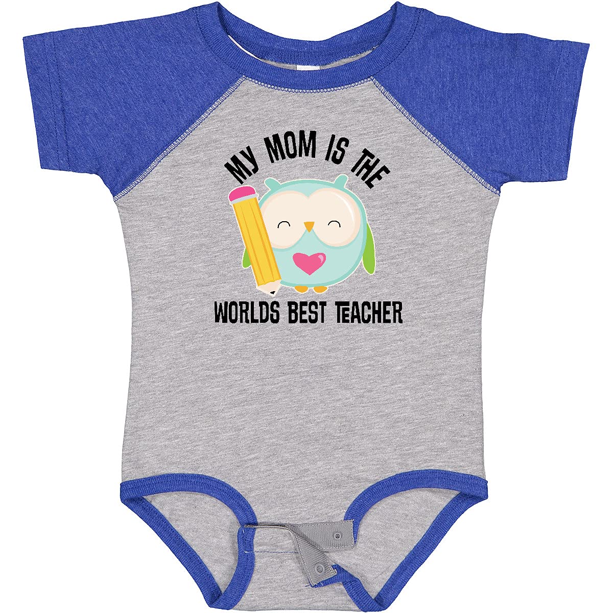 Inktastic Cute Owl Baby Bodysuit - Teacher & Mom Apparel for School, Daycare, and Family Photos | Soft Cotton Infant Onesie for Boys and Girls
