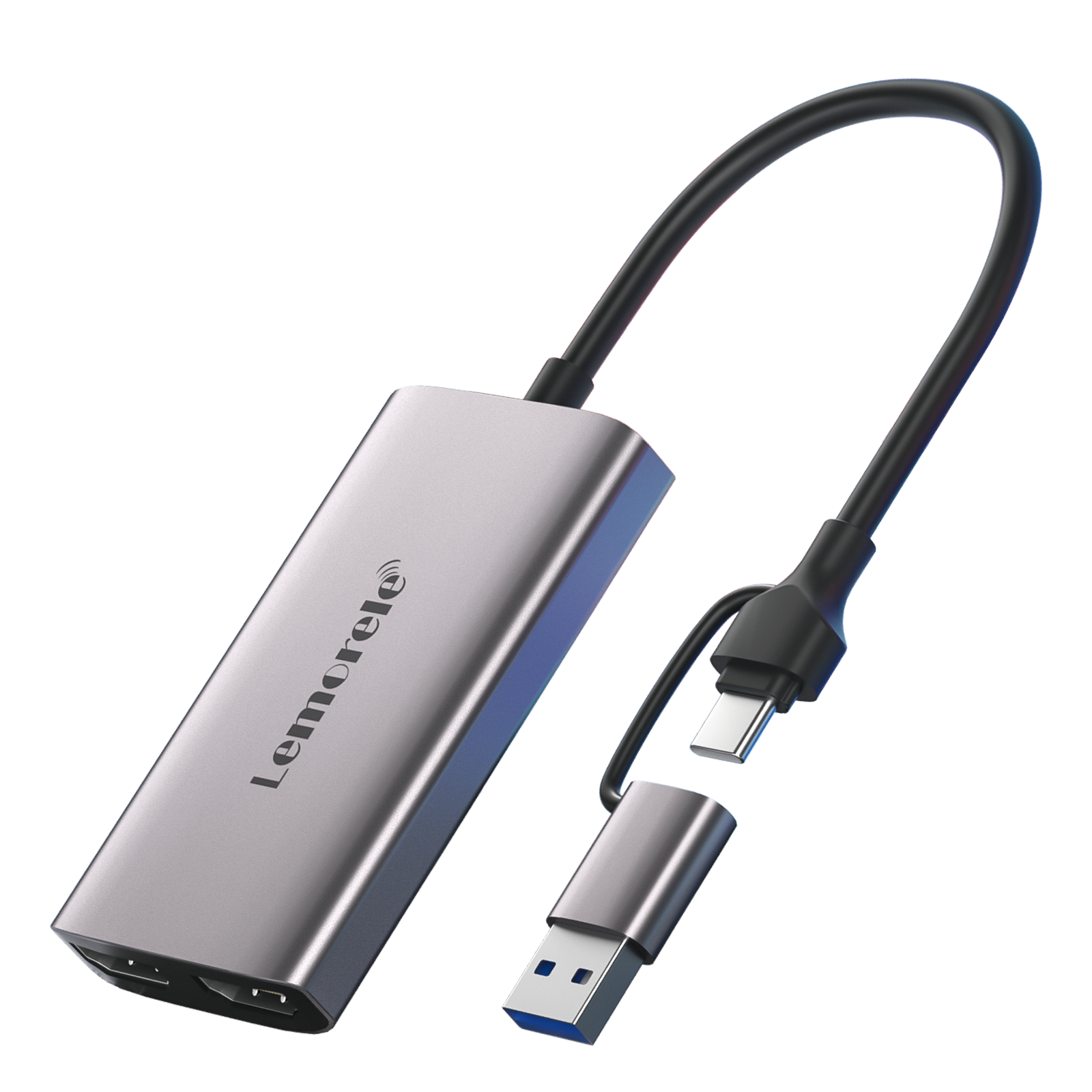 LEMORELE™ AC02L 4K HDMI Video Capture Card - USB C & USB 3.0 Compatible for Live Streaming, Gaming, Video Recording (Perfect for Twitch, YouTube, OBS)