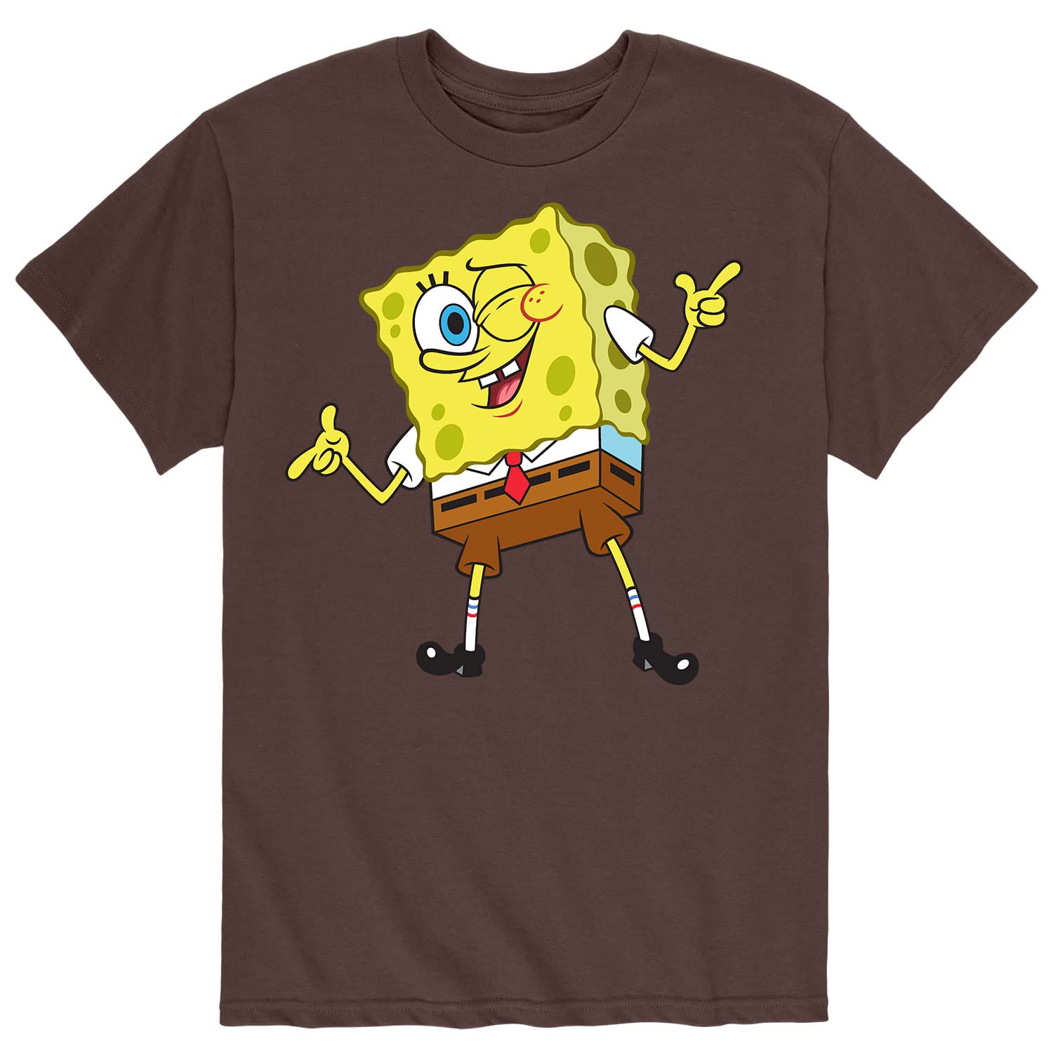 Spongebob Squarepants Men's Graphic T-Shirt - Funny Cartoon Short Sleeve Tee for Casual Wear & Gift Giving