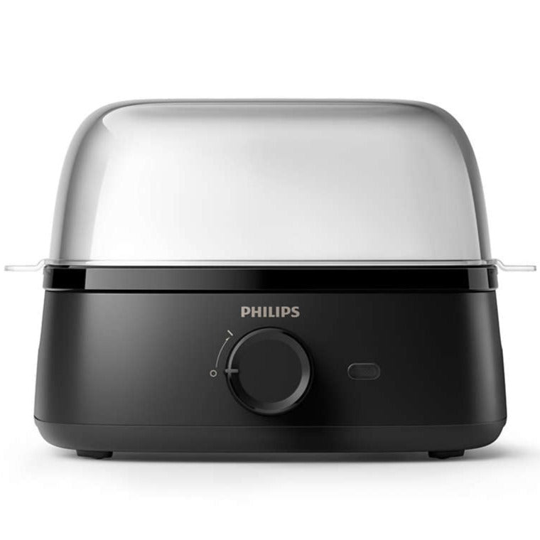 HD9137 Electric Egg Cooker - Fast & Easy Hard Boiled, Poached, Scrambled Eggs Maker for Breakfast - Perfect for Home, Office, Camping & Meal Prep