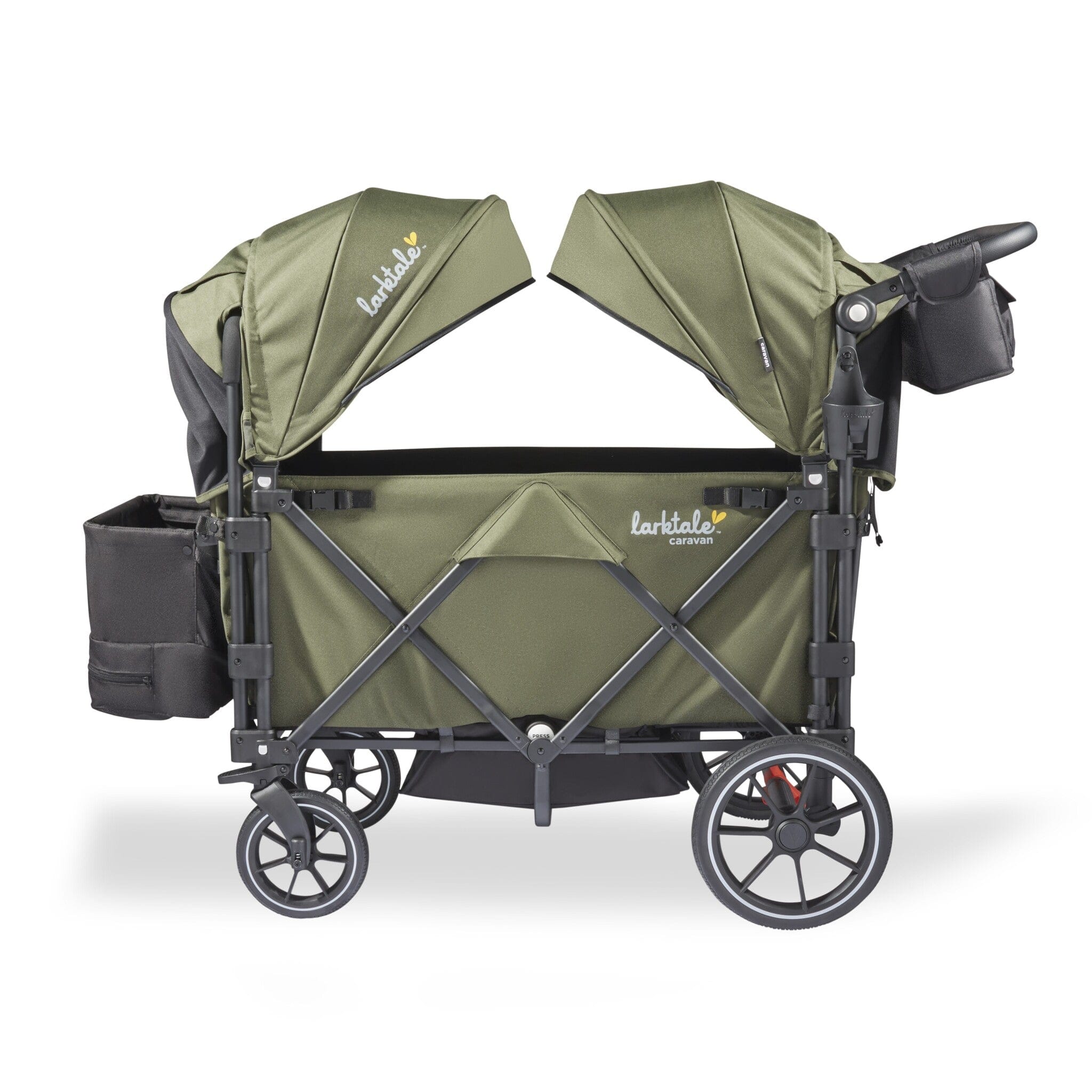 Larktale Caravan V3 All-Terrain Stroller Wagon for Kids - Lightweight, Foldable & Durable for Beach, Park, and Outdoor Adventures