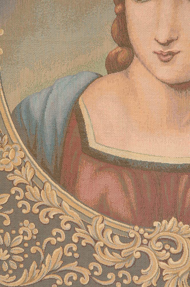 Madonna Del Cardellino Italian Tapestry Wall Hanging - 22x18 Inch Viscose Cotton Polyester Blend Artwork - Renaissance Home Decor & Wall Art by Raphael - Perfect for Living Room, Bedroom & Office Decor
