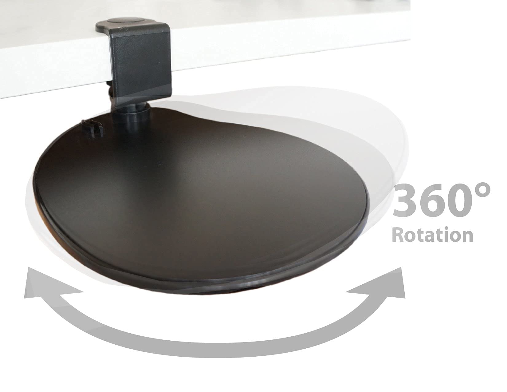 Ergonomic Clip-On Mouse Pad & Laptop Stand with Detachable Wrist Rest - Perfect for Office, Home & Travel Workspaces