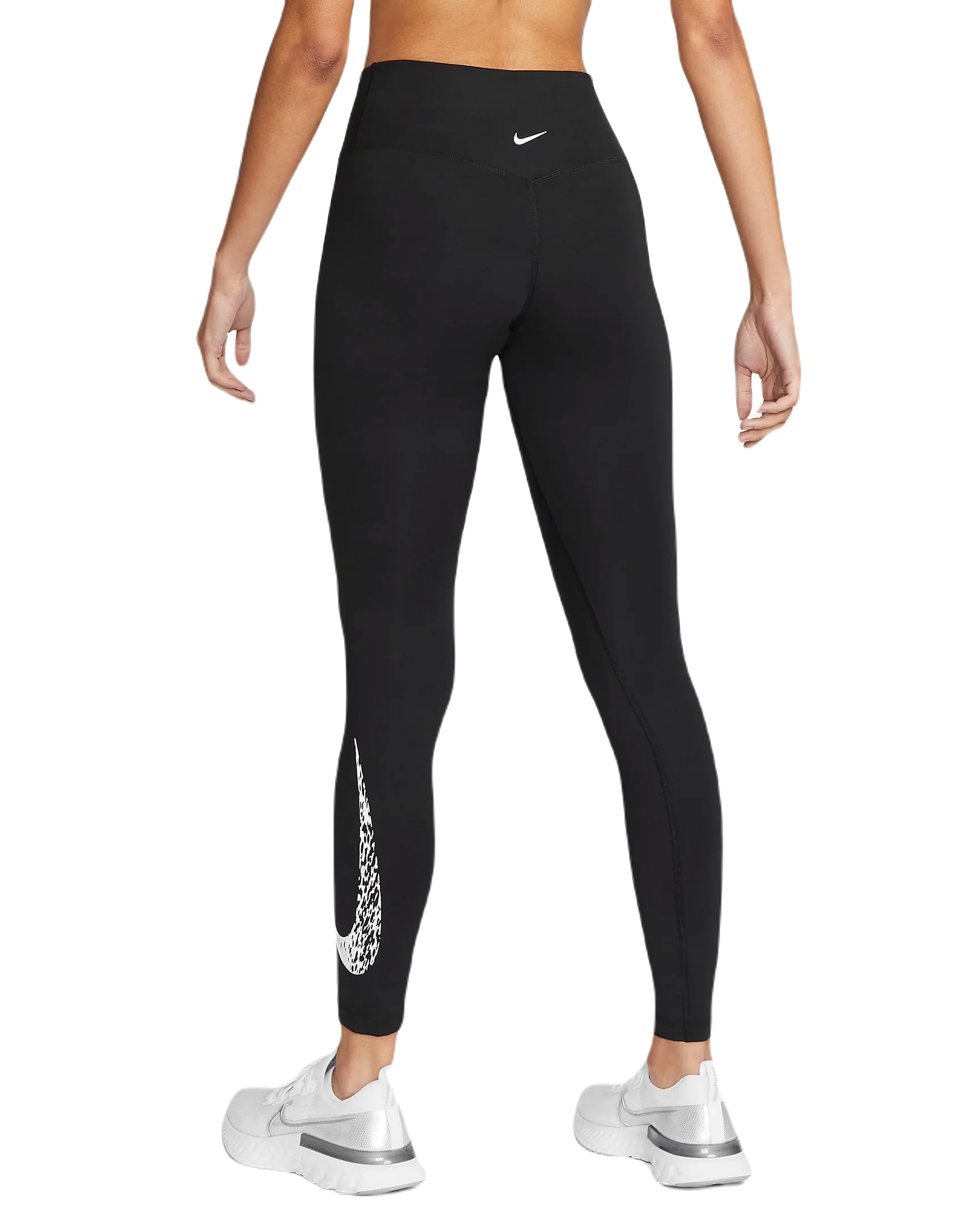 Nike Swoosh Run Women's 7/8 Mid-Rise Graphic Running Leggings - High Performance Workout Tights for Yoga, Gym & Jogging - Moisture Wicking & Comfortable Athletic Wear