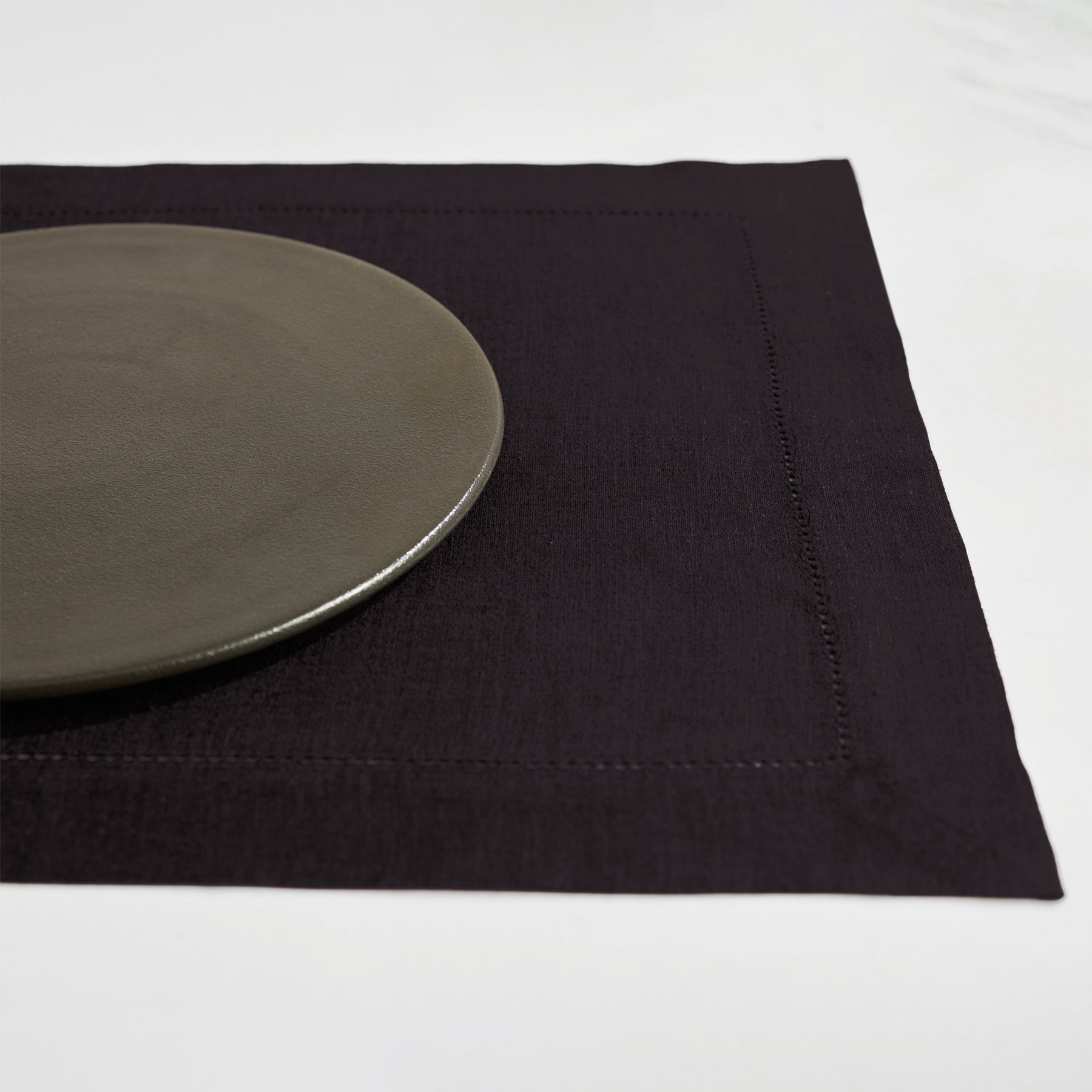 Sonoma Hemstitch Placemats Set of 4 - Premium Cotton Table Mats for Dining - Perfect for Dinner Parties, Holiday Meals & Home Decor