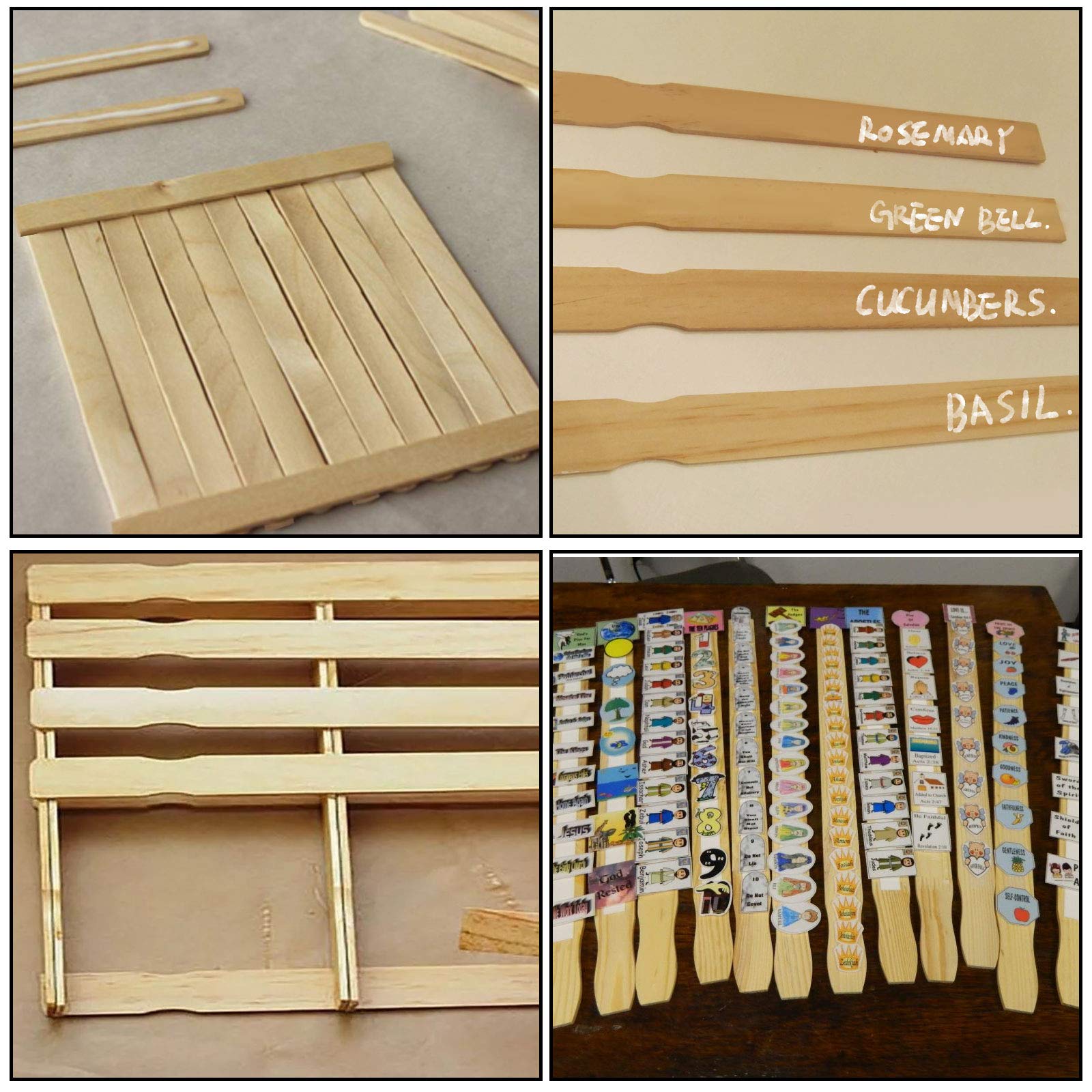 HOZEON 100-Pack 14-Inch Premium Paint Stir Sticks - Heavy Duty Wooden Mixing Sticks for Paint, Epoxy, Resin & DIY Crafts - Perfect for Home Painting, Woodworking & Art Projects