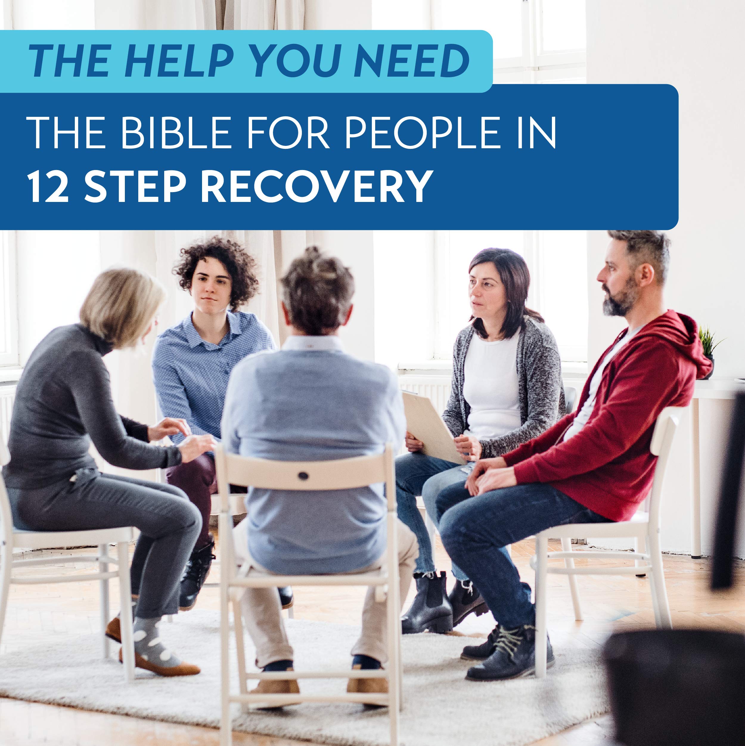 KJV Life Recovery Bible - 12-Step Addiction Guide for Drugs & Alcohol - Hardcover Edition for Personal Struggles & Healing