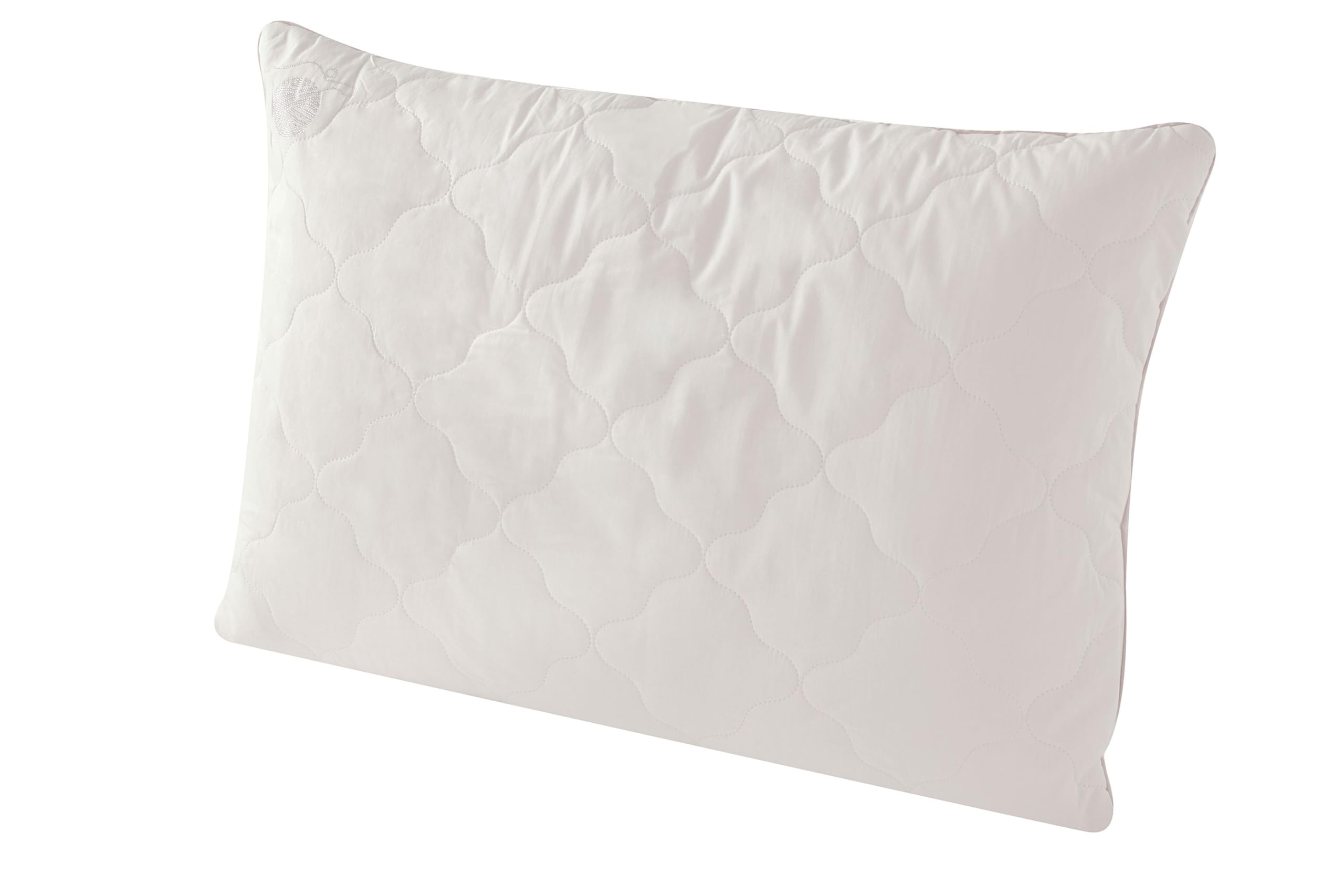 Yatas Superwashed Wool Pillow - Queen Size Hypoallergenic Bed Pillow for Side, Back & Stomach Sleepers | Perfect for Allergy Relief & Neck Support in Bedroom, Guest Room or Hotel