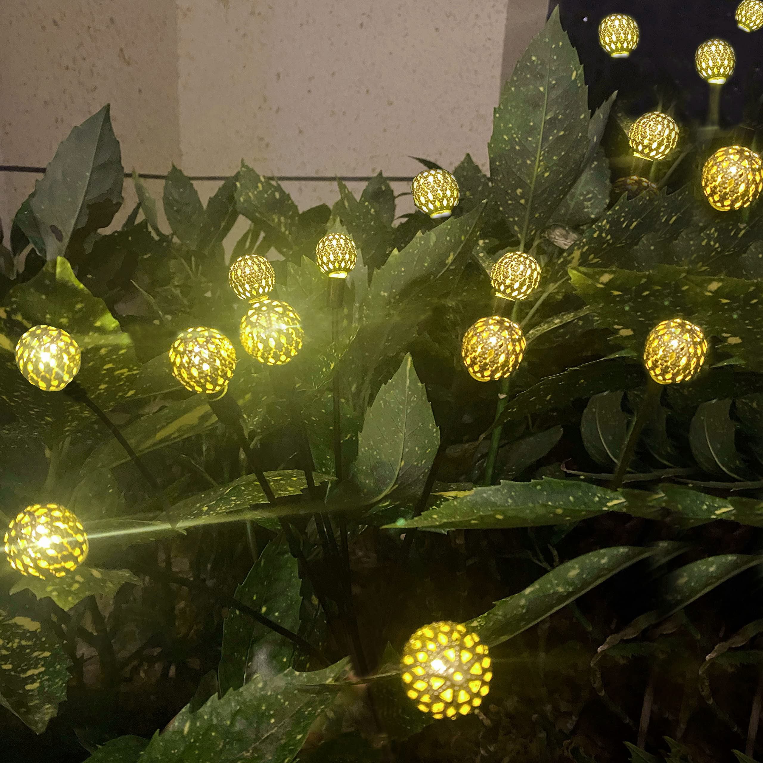 ANGMLN Solar Firefly Lights - Waterproof Outdoor Christmas Decorations for Garden, Yard, Patio & Pathway | Energy-Efficient Solar Powered LED String Lights | Perfect Holiday Gift for Family & Friends | Create Magical Ambiance for Parties, Weddings & Festive Celebrations