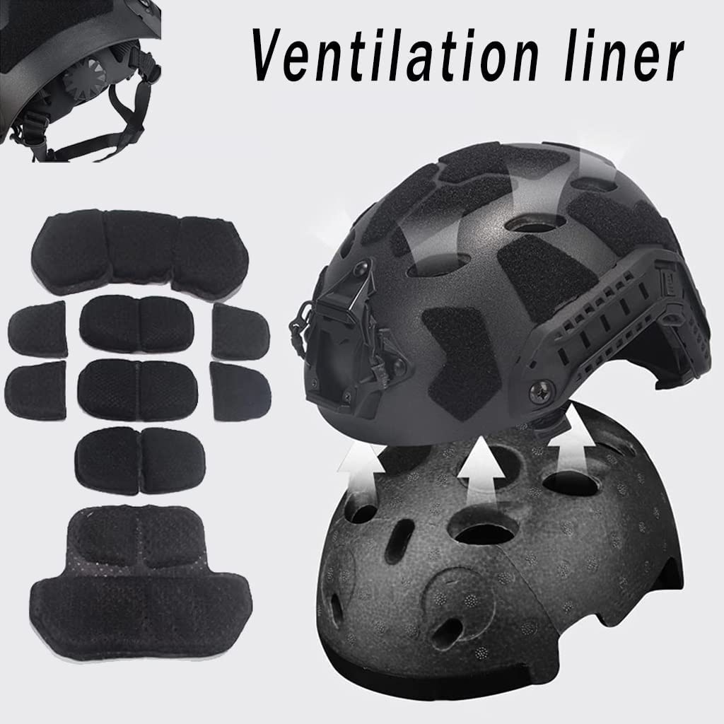 Tactical Airsoft Helmet & Mask Set with Noise Canceling Headset, Goggles, Battery Pocket & NVG Mount - Lightweight Fast Helmet for Outdoor Paintball, Hunting & Airsoft Games