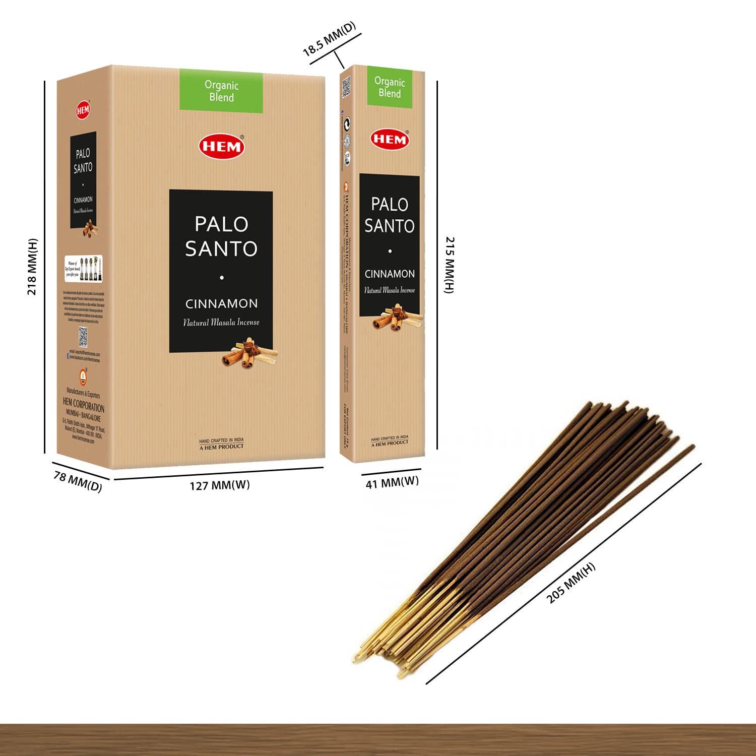 Premium Palo Santo Cinnamon Masala Incense Sticks – Natural Aromatherapy for Relaxation, Meditation & Stress Relief | Palo Santo Oil Scent for Positivity & Spiritual Cleansing | 12-Pack Gift Set (15g Each) | Perfect for Yoga, Home Fragrance & Mindfulness Practices
