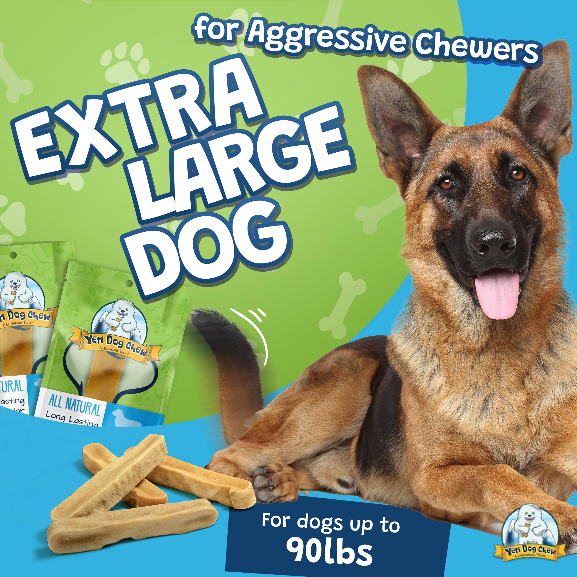 Premium Himalayan Yak Cheese Dog Chews - Natural, Long-Lasting & Healthy Treats for Small, Medium & Large Dogs - Yak Bones for Aggressive Chewers - XL Bulk 3 lb Pack - Perfect for Training, Teething & Dental Health