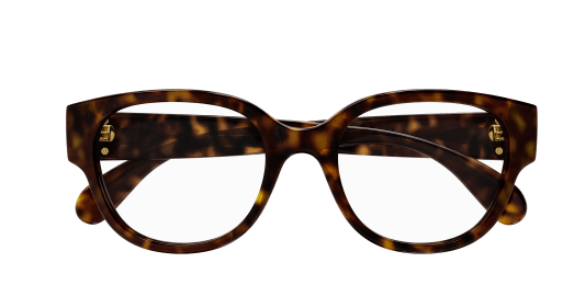 Gucci GG1411O 005 Havana Rectangle Women's Eyeglasses - Stylish Designer Frames for Women, UV Protection, Lightweight Comfort - Perfect for Work, Reading & Fashion Accessories